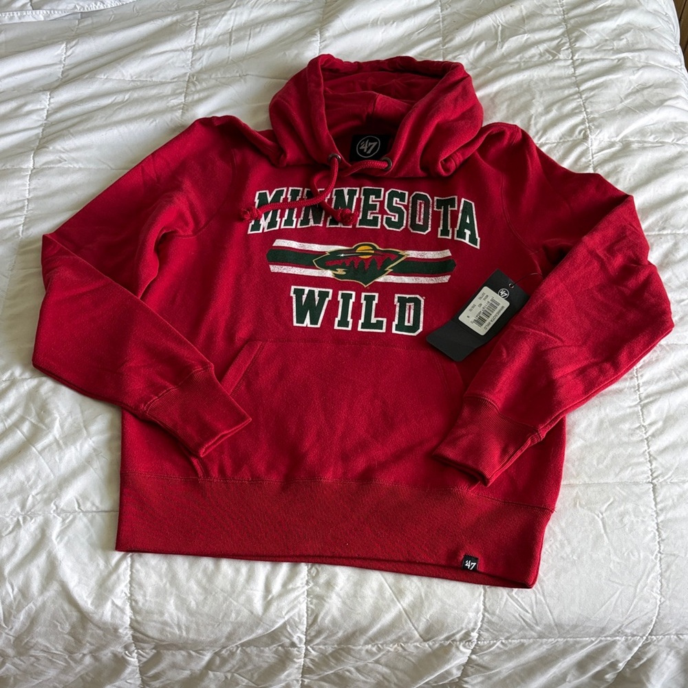47 Red Minnesota Wild Hoodie